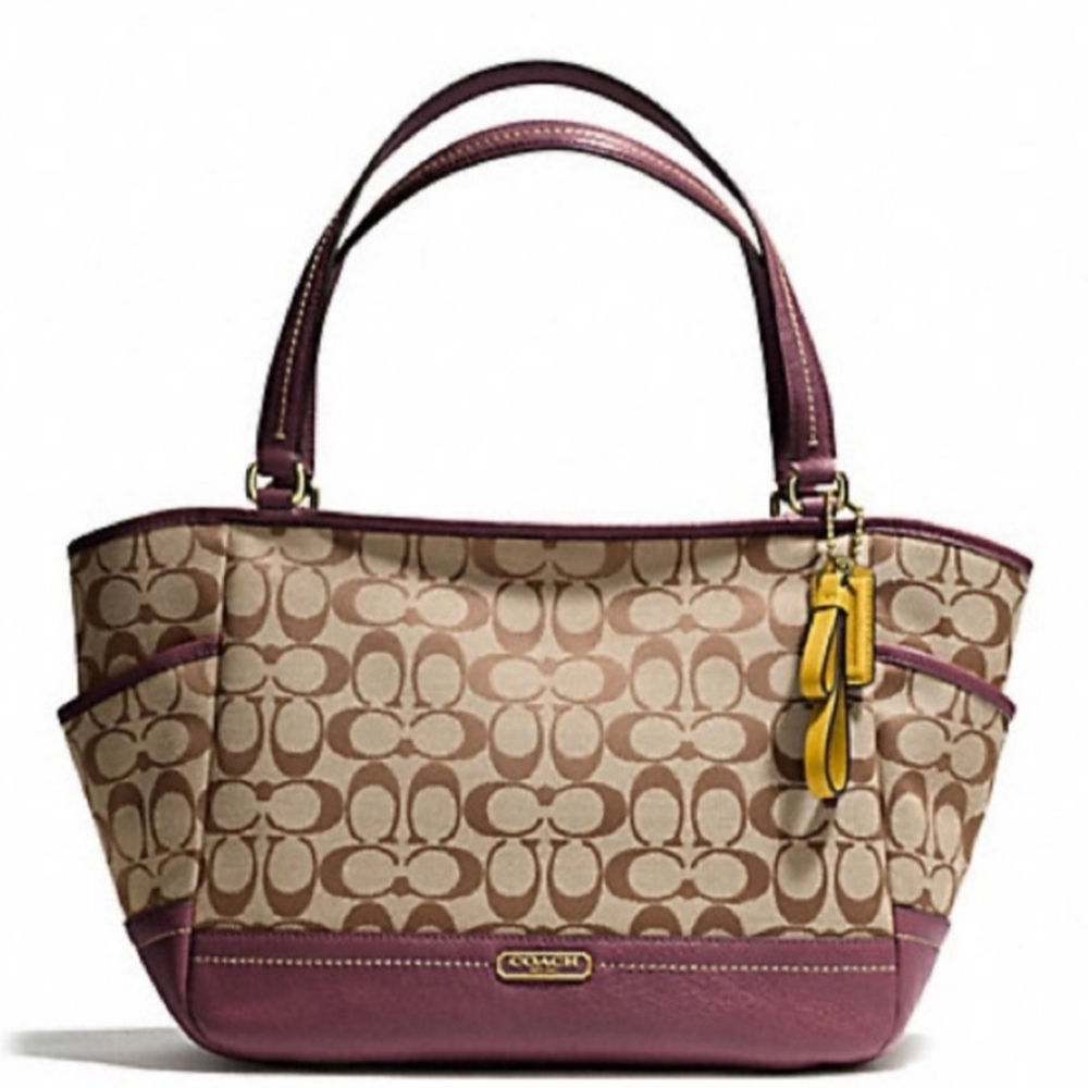 AUTHENTIC COACH PARK SIGNATURE CARRIE tote
